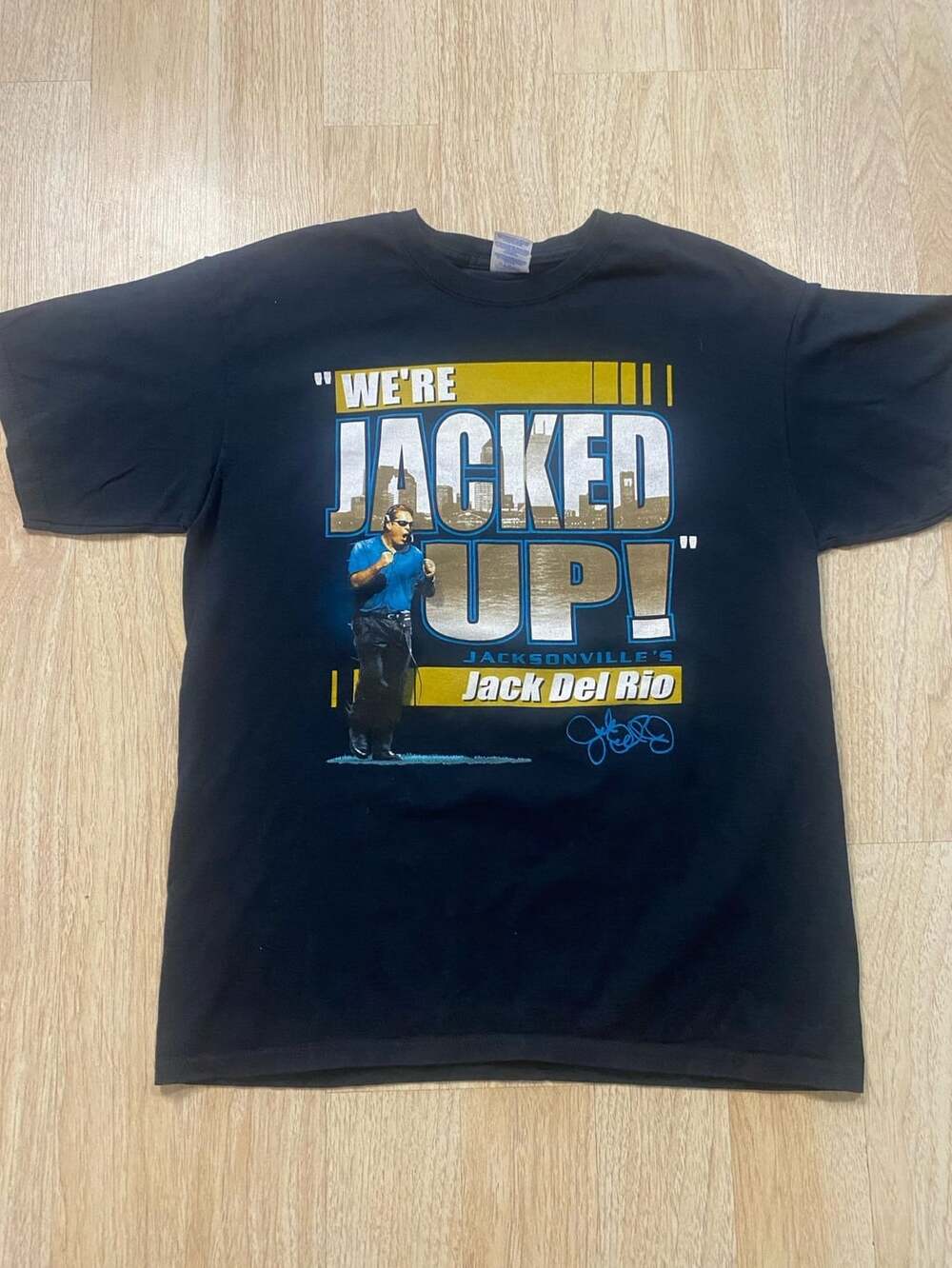 Gildan Jack Del Rio Jacksonville's Jags We're Jacked Up! Men's Size L
